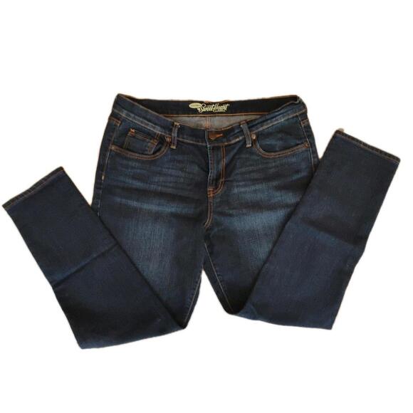 Old Navy The Sweetheart Stretch Skinny Jeans Mid-Rise Dark Wash Women 12 Short - Picture 4 of 6